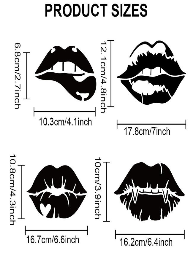 MAYJOYDIY Lip Stencil Kiss Lips DIY Stencil 11.8×11.8inch Large Love Lips Lipstick Mouth with Paint Brush Reusable Woman Lip Print Templates for Wood Wall Furniture Canvas Decor - Image 2