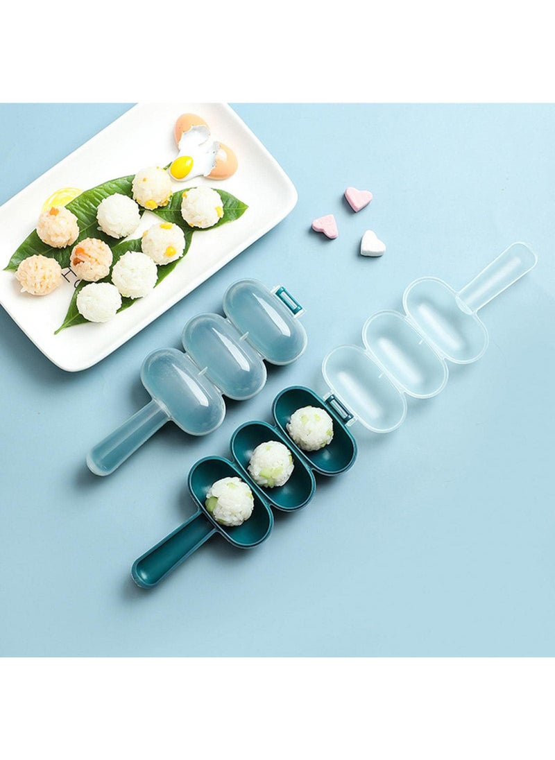 Sweet seven DIY Rice Ball Making Kit - Sushi Roller & Lunch Maker Mould Set - Kid-Friendly Food Decor Tools - Create Ball-Shaped Rice Delights  - Image 2
