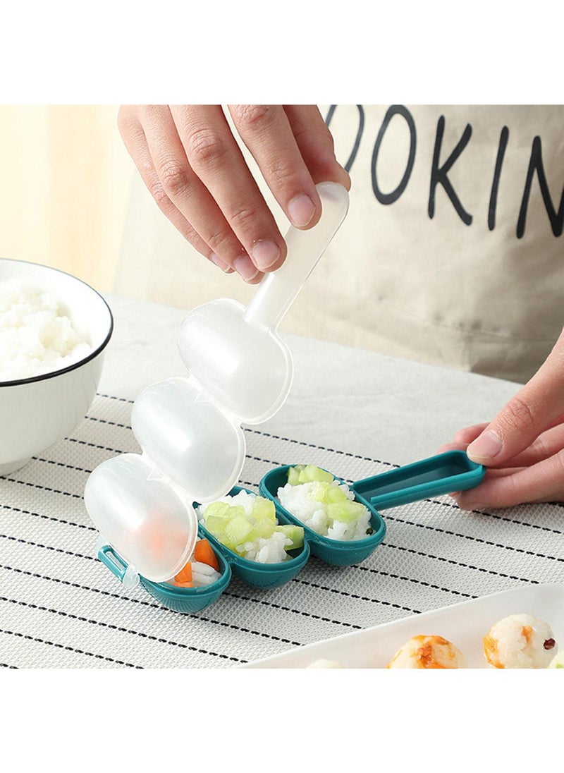 Sweet seven DIY Rice Ball Making Kit - Sushi Roller & Lunch Maker Mould Set - Kid-Friendly Food Decor Tools - Create Ball-Shaped Rice Delights  - Image 5
