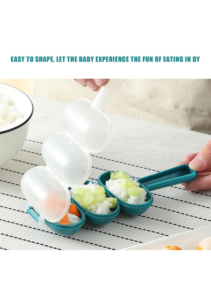Sweet seven DIY Rice Ball Making Kit - Sushi Roller & Lunch Maker Mould Set - Kid-Friendly Food Decor Tools - Create Ball-Shaped Rice Delights  - Image 3