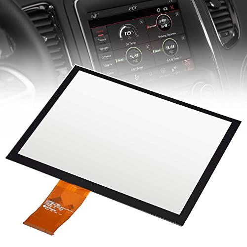 Dngbymx 8.4" Uconnect Touch Screen Digitizer Compatible with Ram 1500 2500 3500 Chrysler Dodge Durango Challenger Grand Cherokee Wrangler 2017 2018 2019 2020 Radio Navigation Replace # LA084X01(SL)(01) - Image 1