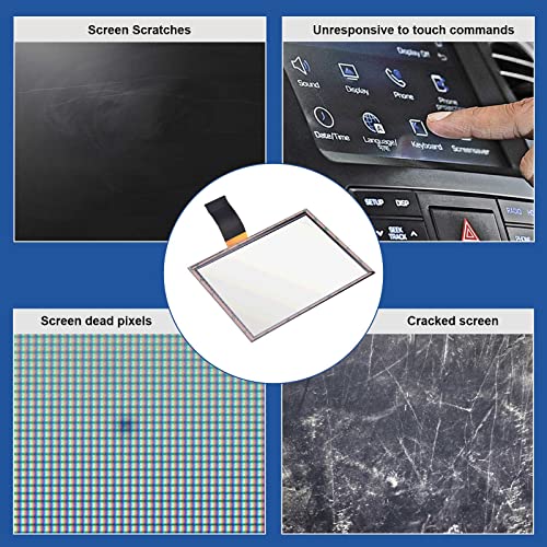 Dngbymx 8.4" Uconnect Touch Screen Digitizer Compatible with Ram 1500 2500 3500 Chrysler Dodge Durango Challenger Grand Cherokee Wrangler 2017 2018 2019 2020 Radio Navigation Replace # LA084X01(SL)(01) - Image 3