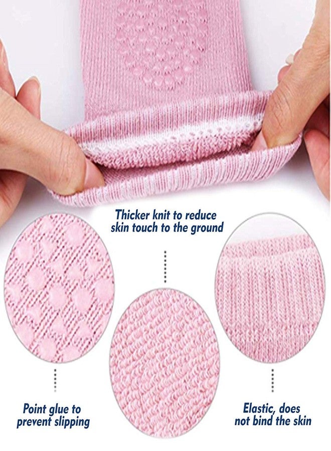 ديباير واقيات ركبة الأطفال من ديبير للزحف، مبطنة مانعة للانزلاق، قطن مرن ناعم ومريح للركبة (عبوة من قطعتين) (ألوان متعددة) (رمادي، وردي، أسود، أزرق) - Image 2