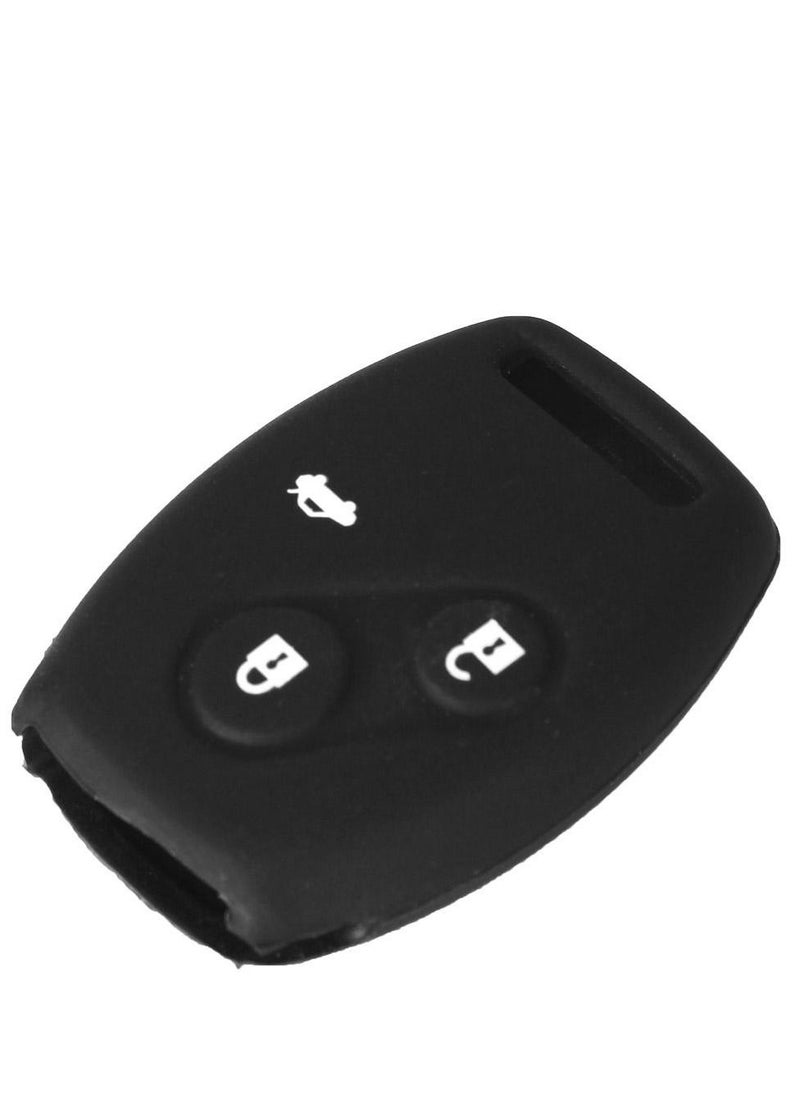 Sillicone Key Fob Cover Keyless Entry Shell Case Fob Rubber Key Skin Cover Fit For Honda Accord Civic CR-V 3 Buttons