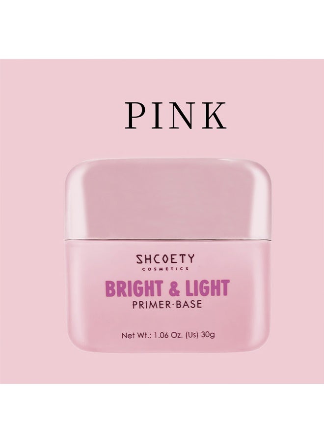 SHCOETY Bright & Light Primer Base,Natural Eye Primer with Moisturizing Function - Makeup Primer for Face - Conceals Pores - Does Not Cause Powder Clumping - Image 2