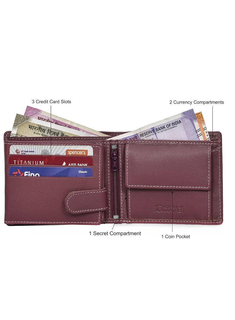 URBAN FOREST Oliver Brown Leather Wallet for Men with Box - Image 3