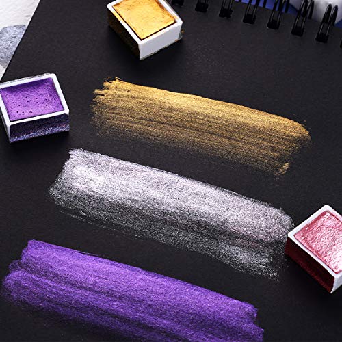 Paul Rubens Watercolor Paint, 12 Assorted Colors with Glitter Sparkle Effect, Professional Grade for Aritsts Adults Begginners, Portable and Compact Art Supplies - Image 5