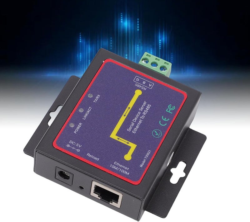 Naroote 485 to Ethernet Server Module, 2 Way Transmit Industrial Serial Port Converter | Support for Modbus Gateway, Server Client UDP Modes, ESD Protection (US Plug) - Image 4
