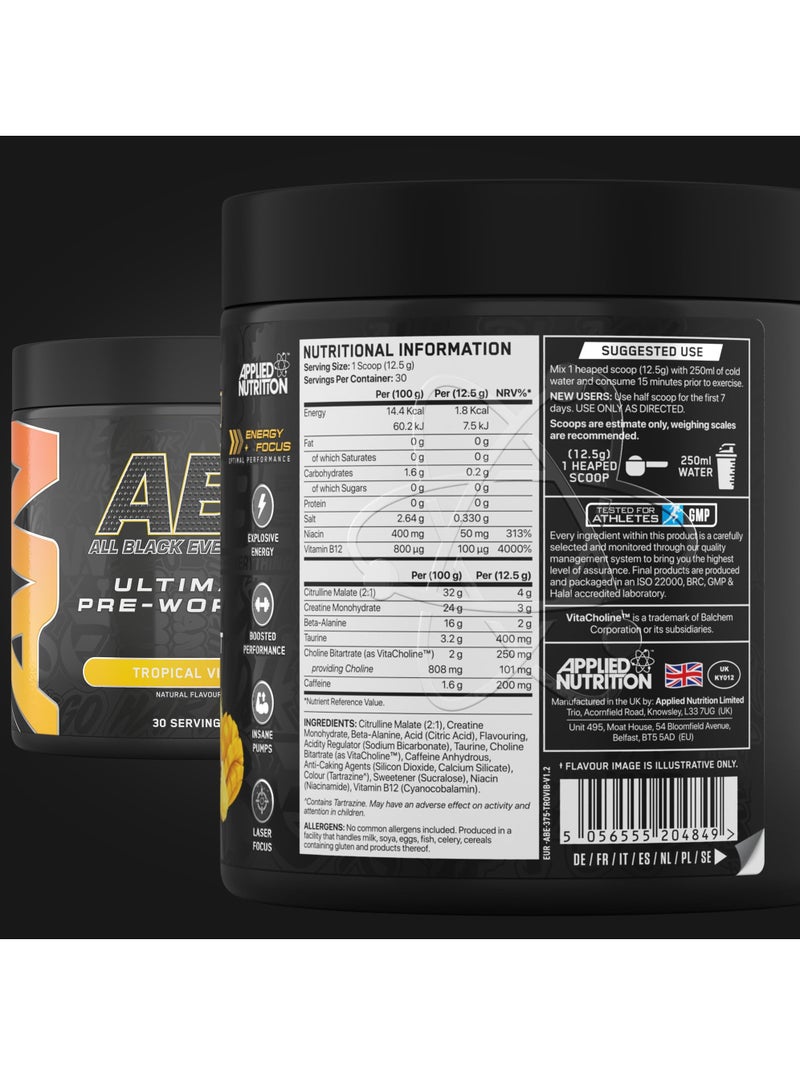 Applied Nutrition ABE Pre Workout Tropical 30 SERVINGS - Image 2