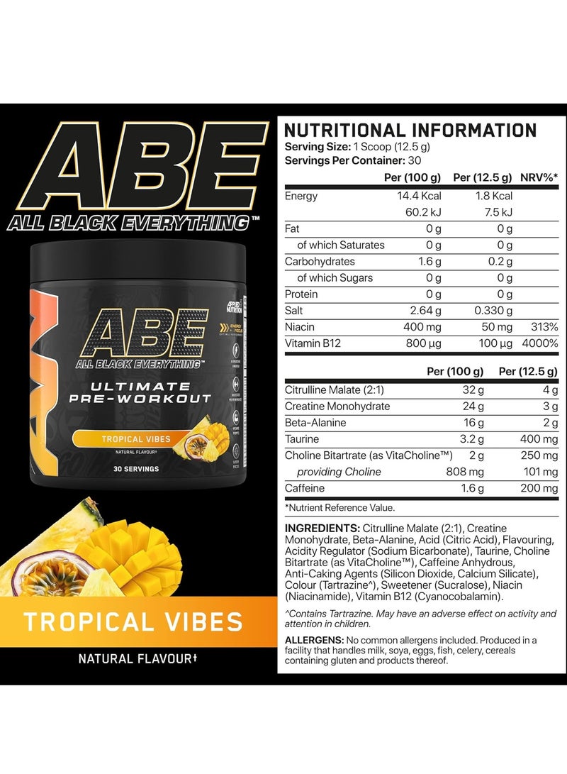 Applied Nutrition ABE Pre Workout Tropical 30 SERVINGS - Image 3