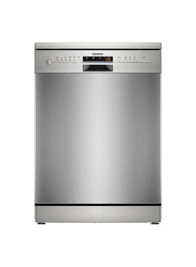 SIEMENS 60cm Freestanding Dishwasher, Stainless Steel, 6 Programs with VarioSpeed, Delay Start & Cutlery Basket 15 L SN216I00AM Inox - Image 1