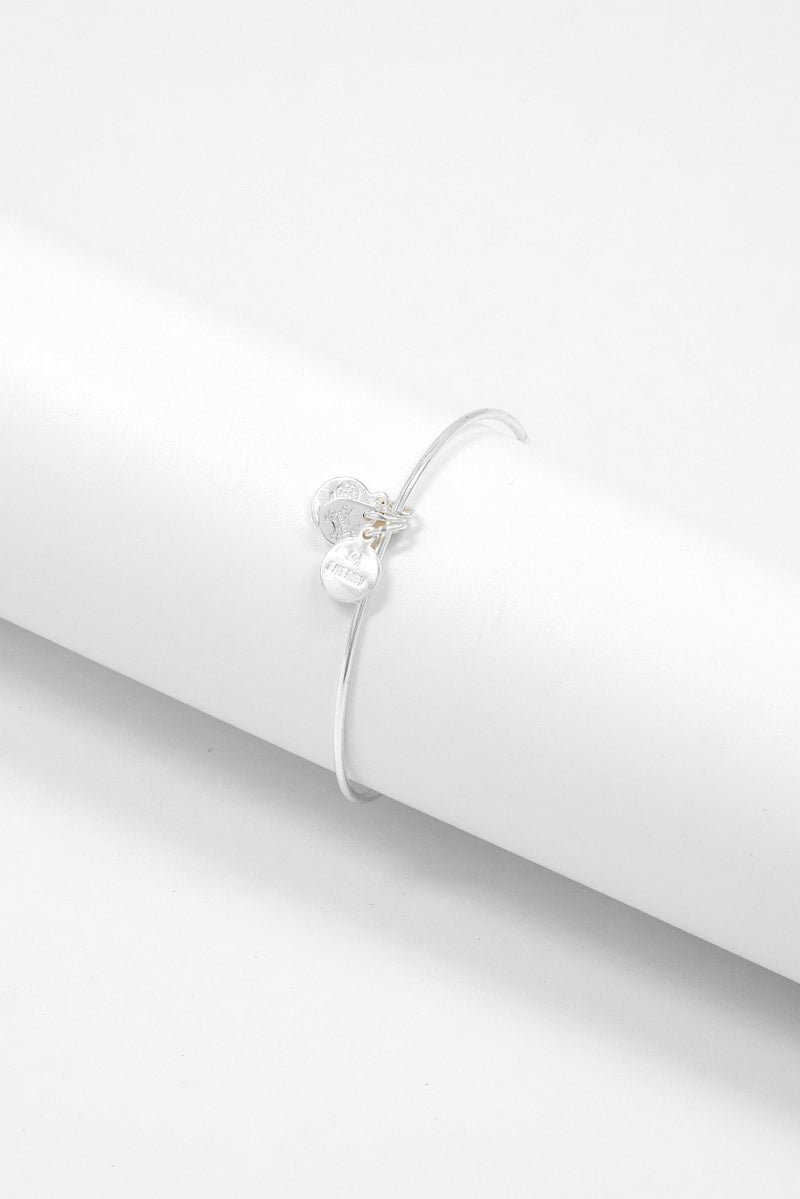 ALEX AND ANI Women Lattes Please Expandable Bangle Bracelet, Silver - Image 3