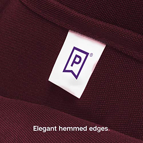 Gee Di Moda Square Tablecloth - 52 x 52 Inch Burgundy Table Cloth for Small Square or Round Tables - Heavy Duty Washable Fabric - for Buffet Table, Holiday Party, Dinner, Wedding & Baby Shower - Image 5