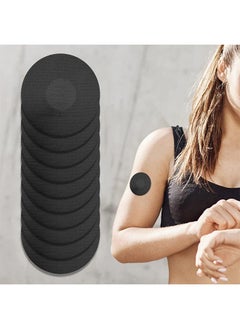 HS 20 Pieces Waterproof Sensor Covers For Freestyle Libre1/2/3 Sweatproof CGM Sensors Adhesive Patches - Black  - Image 4