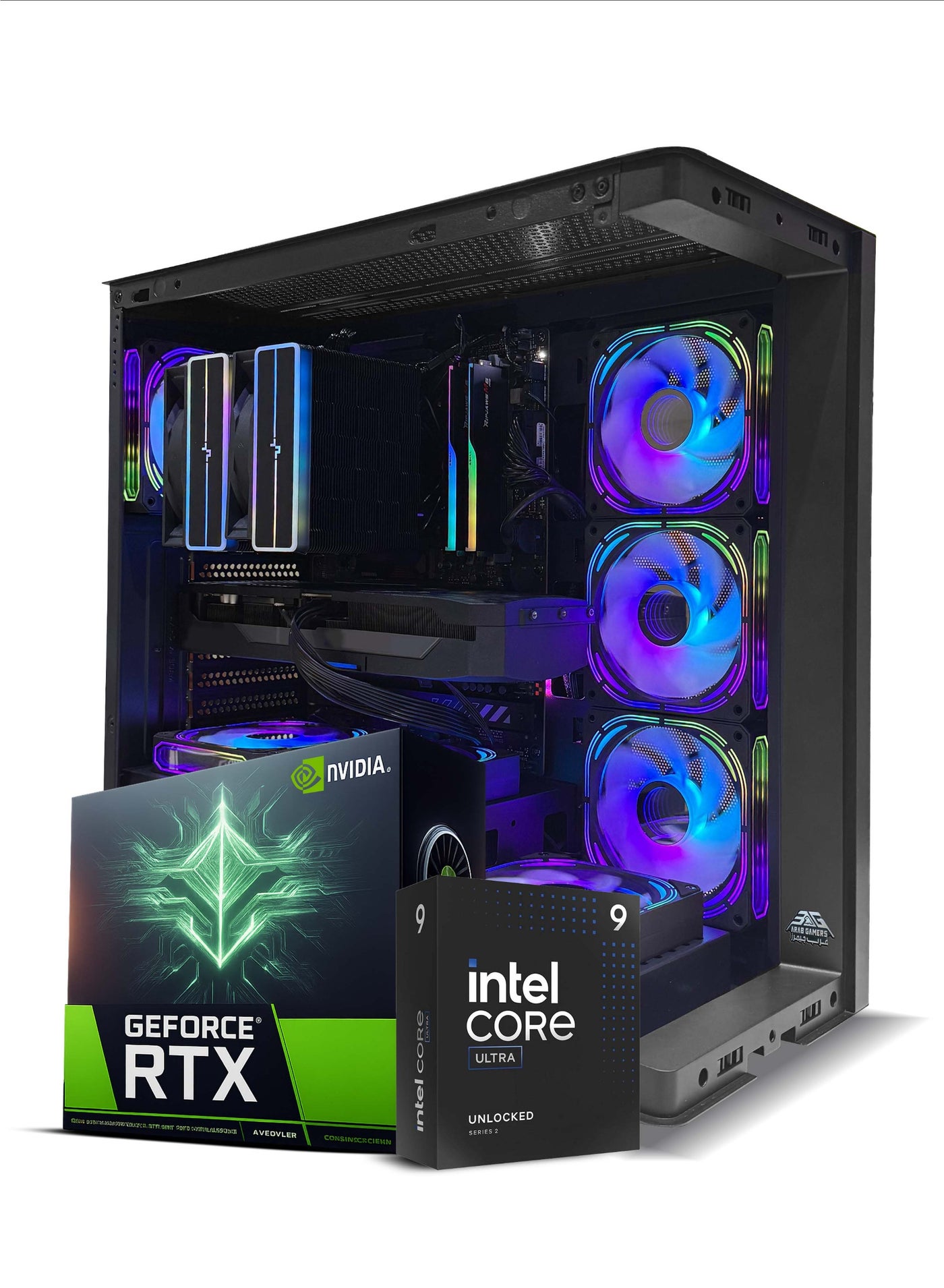 Cyclone Onyx Black Gaming PC, Intel Core Ultra 9 285K - 32GB RAM - 1TB SSD-16GB Nvidia Geforce RTX5080 Graphics -Windows 11 Pro-RGB Gaming Case