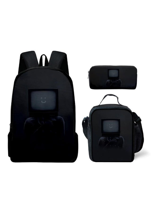 Skibidi Toilet 3-Piece Backpack Set - Fun Backpack, Messenger Bag & Pencil Case for Everyday Adventures! - Image 2