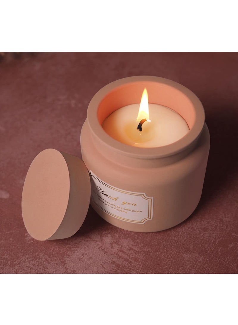 SYOSI Storage Box with Lids Candle Jar Molds Set, Creative Silicone Vessels Pot Molds, Concrete Round Stripe Cover Bottle Making Moulds for Holder - Image 5
