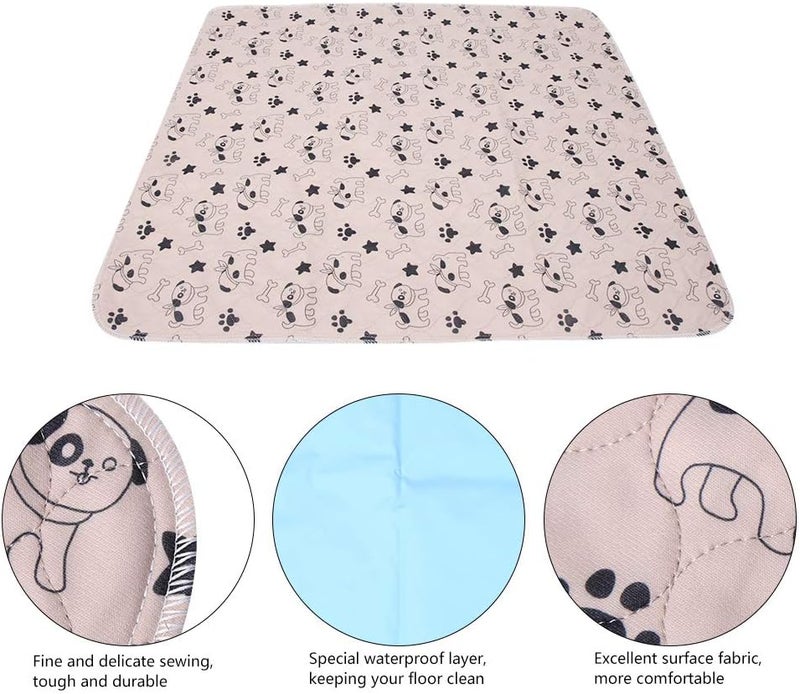 Haofy Dog Pee Pad, 15.7 * 23.6in, Reusable Washable Absorbent Pet Training Pads Bed Carpet for Dogs, Puppy, Cats, 3 Layers Design, Strong Absorb-ability, With Lovely Cartoon (80*90cm) - Image 5