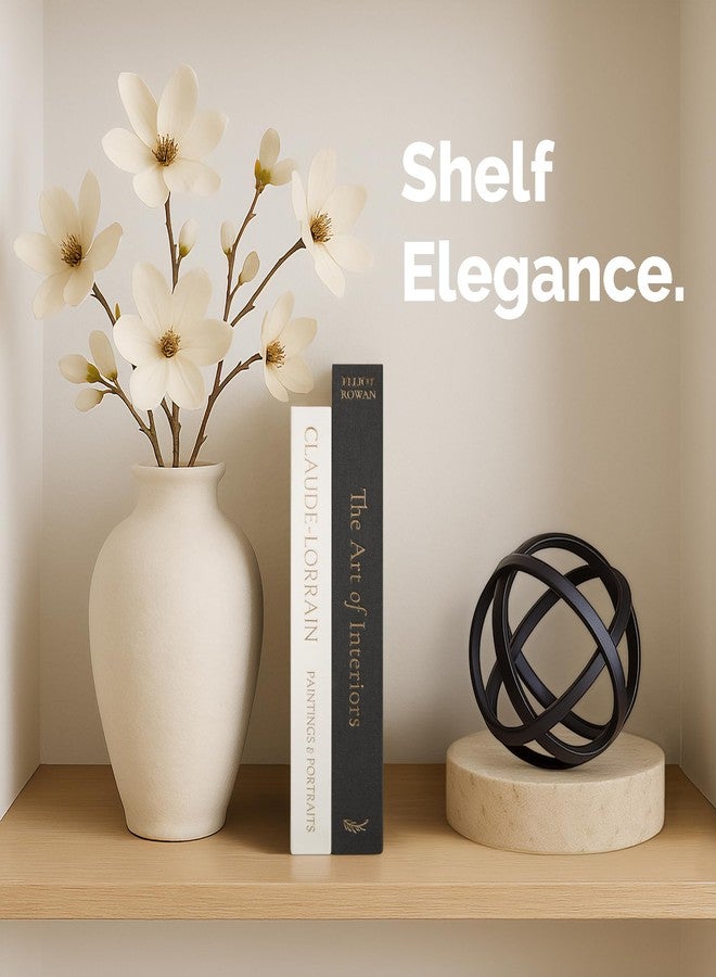 Vine Creations Decorative Books - Set of 2 Linen Hardcover Boxes with Storage - Aesthetic Fake Books for Decoration for Home, Shelf, Bookshelf Decor, Coffee Table Decor, as Storage or Keepsake Box - Image 2