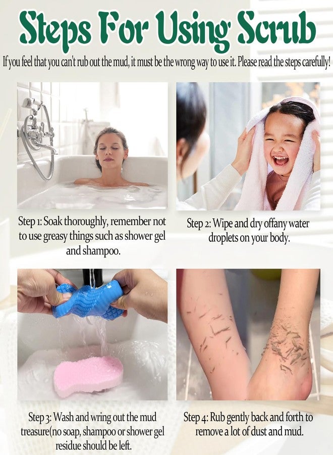 Treayes Magic Exfoliating Body Scrubber,3D Super Soft Exfoliating Bath Sponge,Removes Dead Skin and Impurities from Body-Skin Friendly and Reusable for Adults Children and Pregnant Women(Blue+Pink) - Image 5