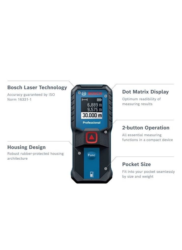 BOSCH BOSCH GLM 30-23 PROFESSIONAL Laser Range Finder - 3601K72XK0  - Image 2