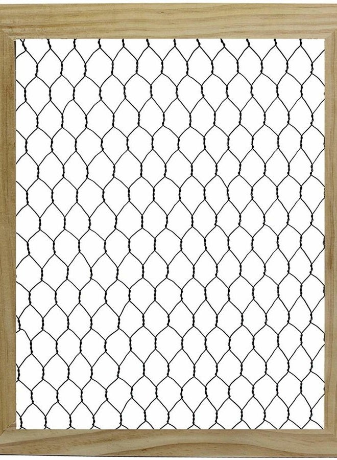 Creative Hobbies Unfinished Wood Chicken Wire Frame - Ready to Decorate, Add Photos, Collages, Jewelry and More - Measures 9.5" x 11.5" Inside 8"x10" | 2 Pack - Image 1