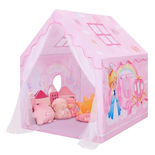 Decalsweet Kids Tent Toddler Playhouse for Boys GirlsLarge and Foldable Kids Playtents with WindowsPortable and Lightweight Play Tent IndoorOutdoor Gift for Children - Image 1