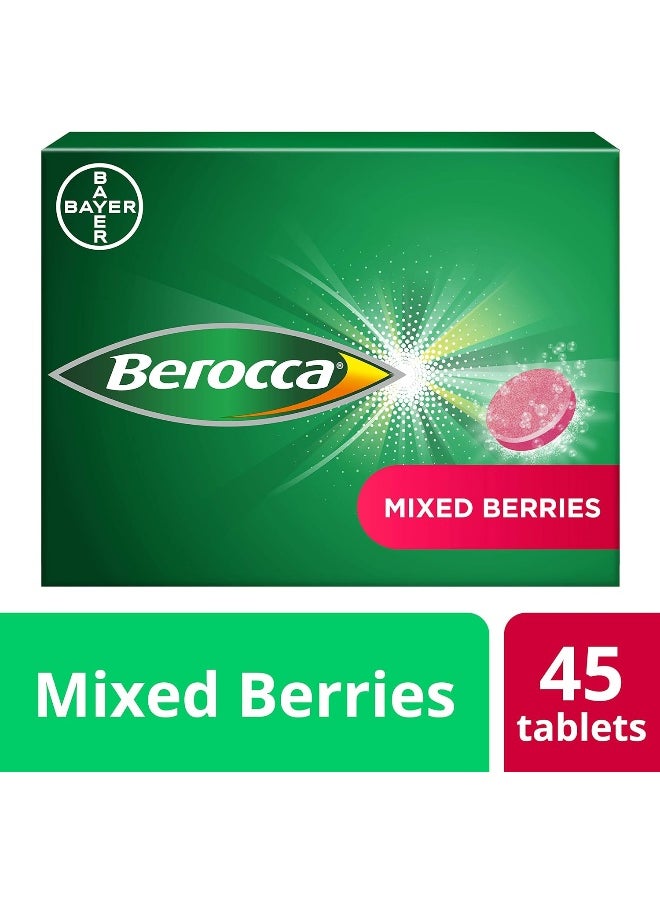 Berocca Mixed Berries Energy Vitamin Tablets (45 Pieces)  - Image 1