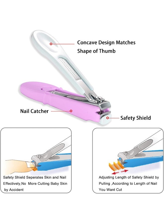 PAFASON Baby Safety Nail Clipper with Nail Catcher and Baby Glass Nail File - Image 5