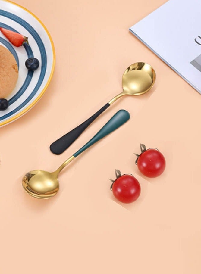 INSENSE Stainless steel spoon, creative and cute soup spoon, household dining spoon, dessert spoon, watermelon spoon, spoon - Image 3