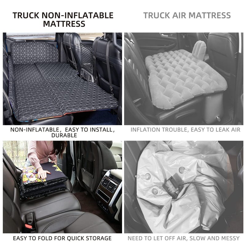 ABE Dog Back Seat Extender for Truck,Truck Dog Seat Cover Back Seat,Non Inflatable Truck Bed Mattress,Dog Hammock for Truck,Dog Bed for Truck,Pet Seat Covers for F150/RAM1500/Silverado - Image 3