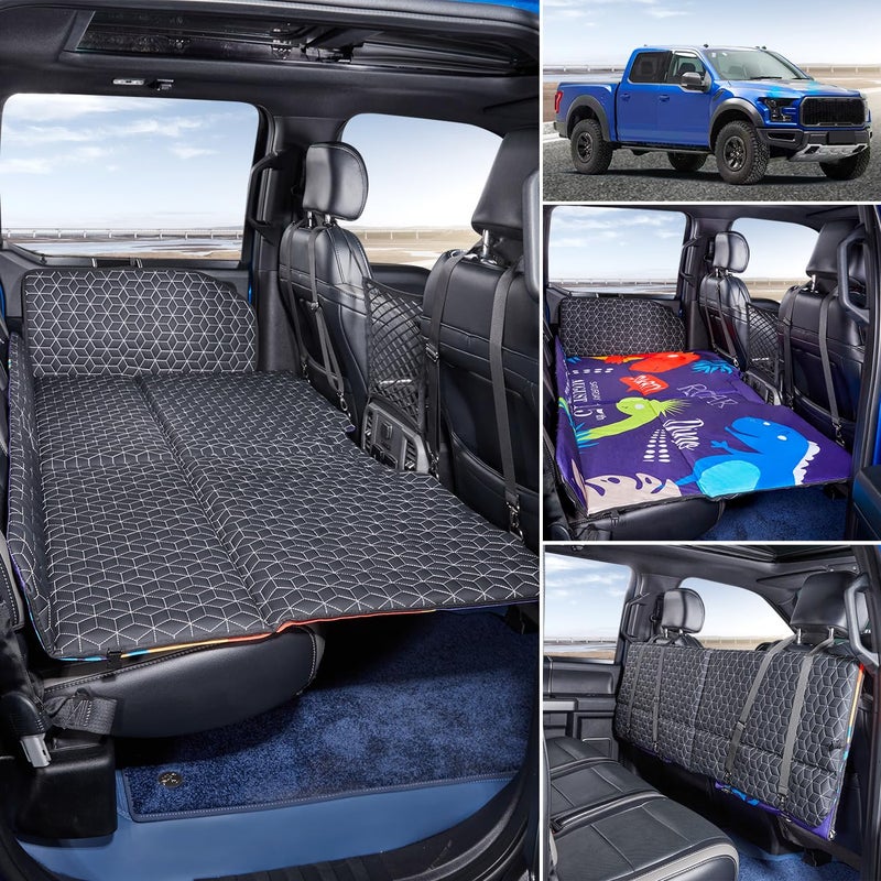 ABE Dog Back Seat Extender for Truck,Truck Dog Seat Cover Back Seat,Non Inflatable Truck Bed Mattress,Dog Hammock for Truck,Dog Bed for Truck,Pet Seat Covers for F150/RAM1500/Silverado - Image 1