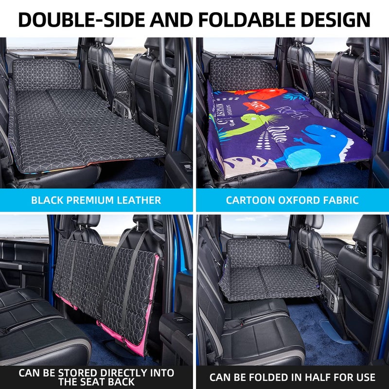 ABE Dog Back Seat Extender for Truck,Truck Dog Seat Cover Back Seat,Non Inflatable Truck Bed Mattress,Dog Hammock for Truck,Dog Bed for Truck,Pet Seat Covers for F150/RAM1500/Silverado - Image 4