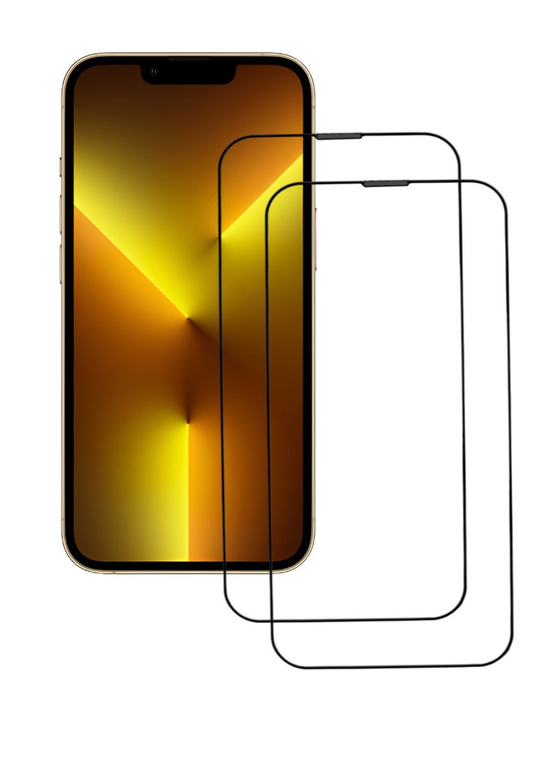 ACLIX 2 Pieces Antistatic ESD Dustproof Premium Quality High Definition Tempered Glass Screen Protector Designed For  iPhone 13 Pro Max - Image 1