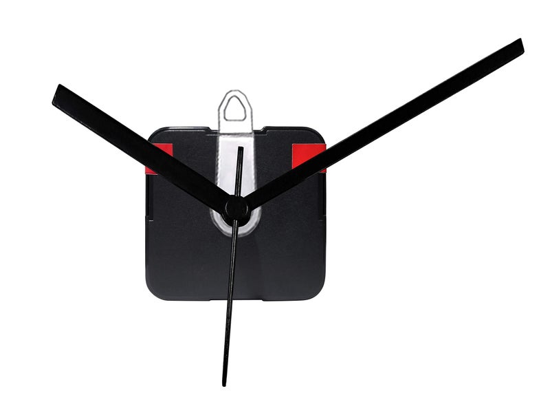 IIK COLLECTION Plastic Quartz Movement Machine Black Hands Kit for Wall Clock (Black) (IIK-MOV-PL-003) - Image 1