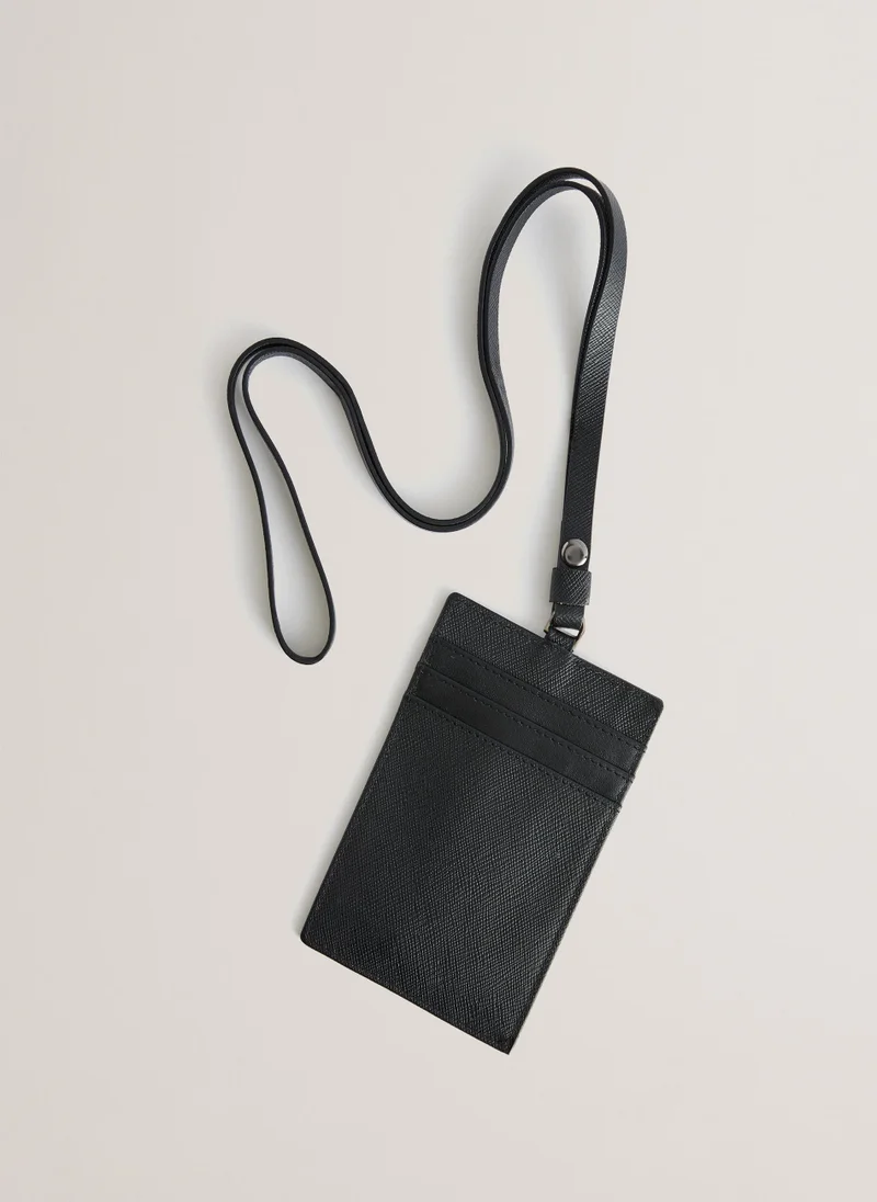 Ted Baker Stevens Saffiano Leather Lanyard