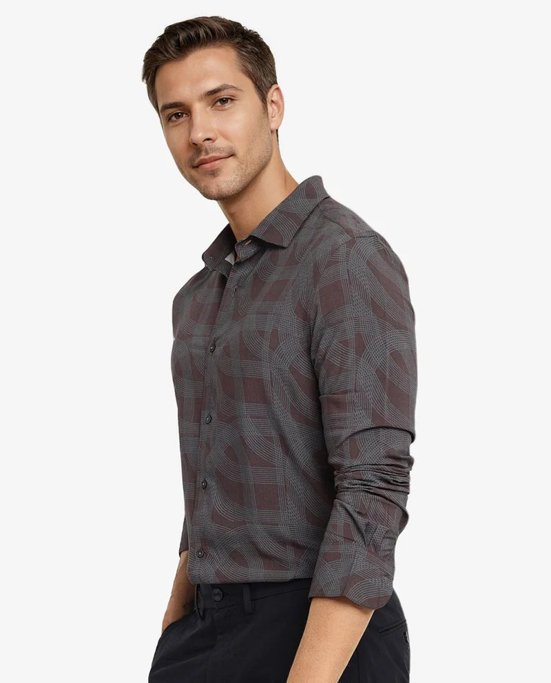 Rare Rabbit Men's Geometric Print Shirt