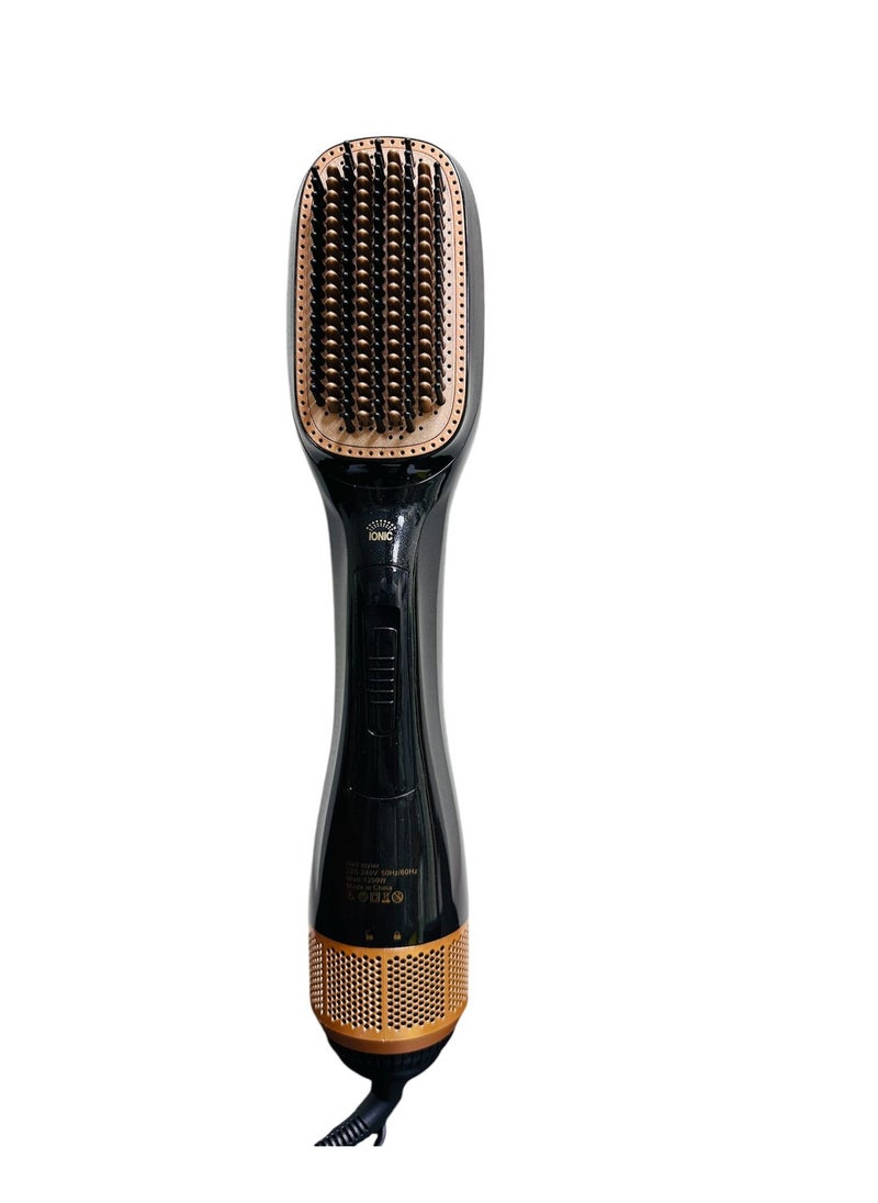 Uliova Professional Hair Styling 2 In 1 Brush One Step Hair Dryer And Styler Electric Hot Air Brush Ceramic Hair Straightener Comb  - Image 1