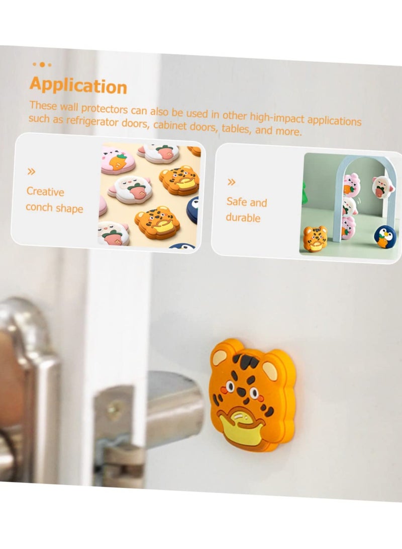 Silicone Door Wall Protector Set of 12 - Anti-Collision Bumpers for Furniture and Knobs - Image 5