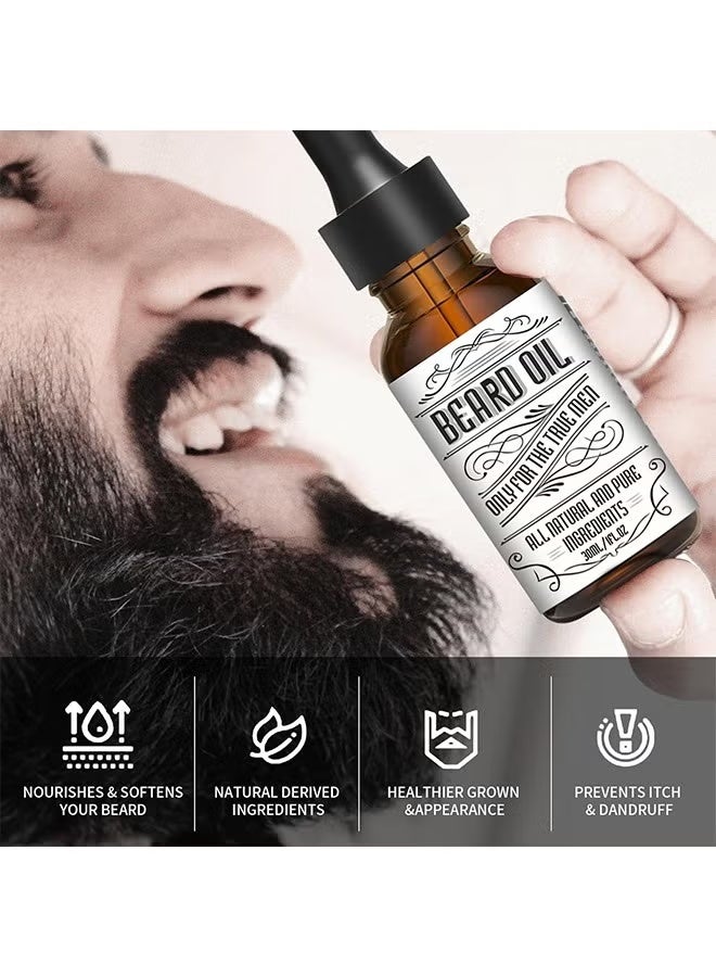 INKEEY Beard Oil, Beard Oil For Men Growth, Make The Beard More Full, Thick And Smooth, Moisture To Reduce Frizz, All Pure Natural Organic Plant Extraction, Strengthens And Moisturizes Beard - Image 5