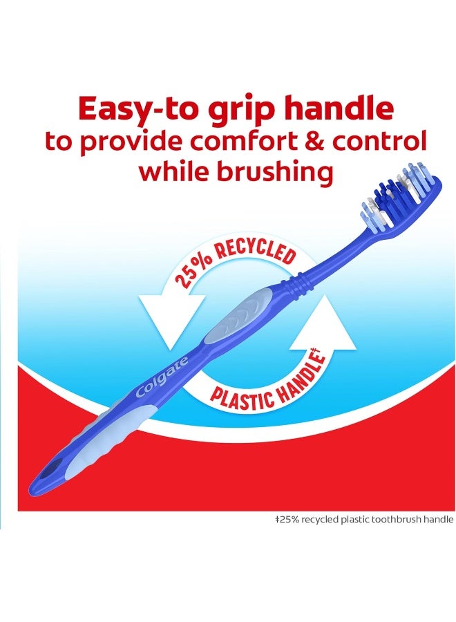 Colgate Extra Clean Full Head Toothbrush, Medium - 6 Count - Image 4