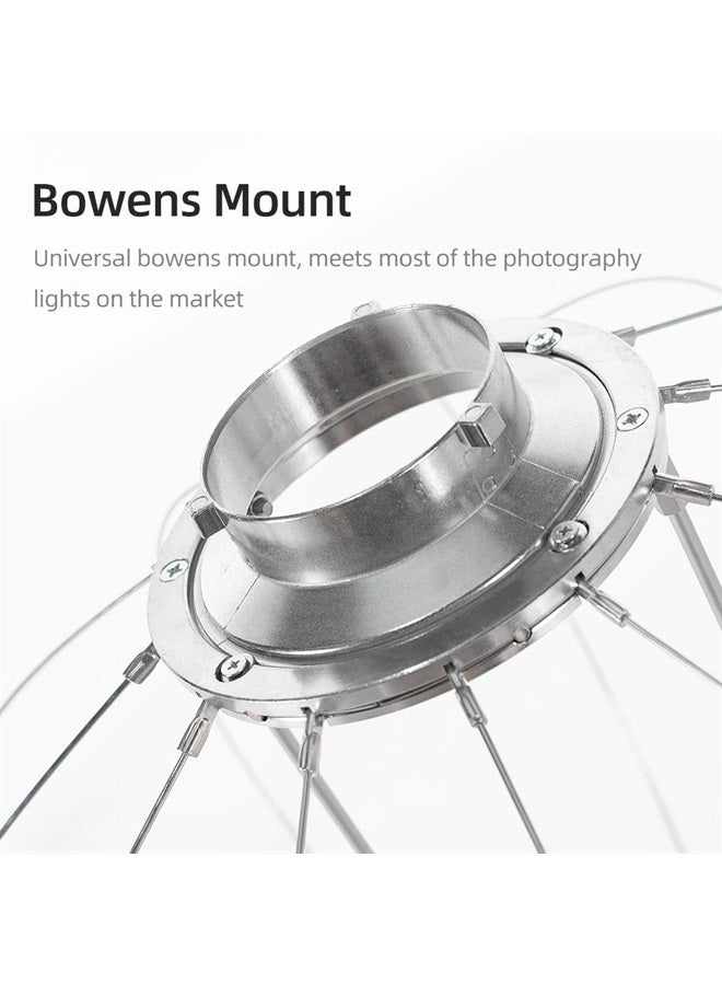 AMBITFUL LS65 Lantern Softbox 25.6 inch/65 cm Soft Lighting Modifier Bowens Mount Softbox for Video Continuous Light, Live Video Light - Image 5