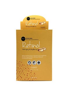 Celavi Facial Mask Set Korean Essence Sheet Masks (12Pcs Retinol)  - Image 1
