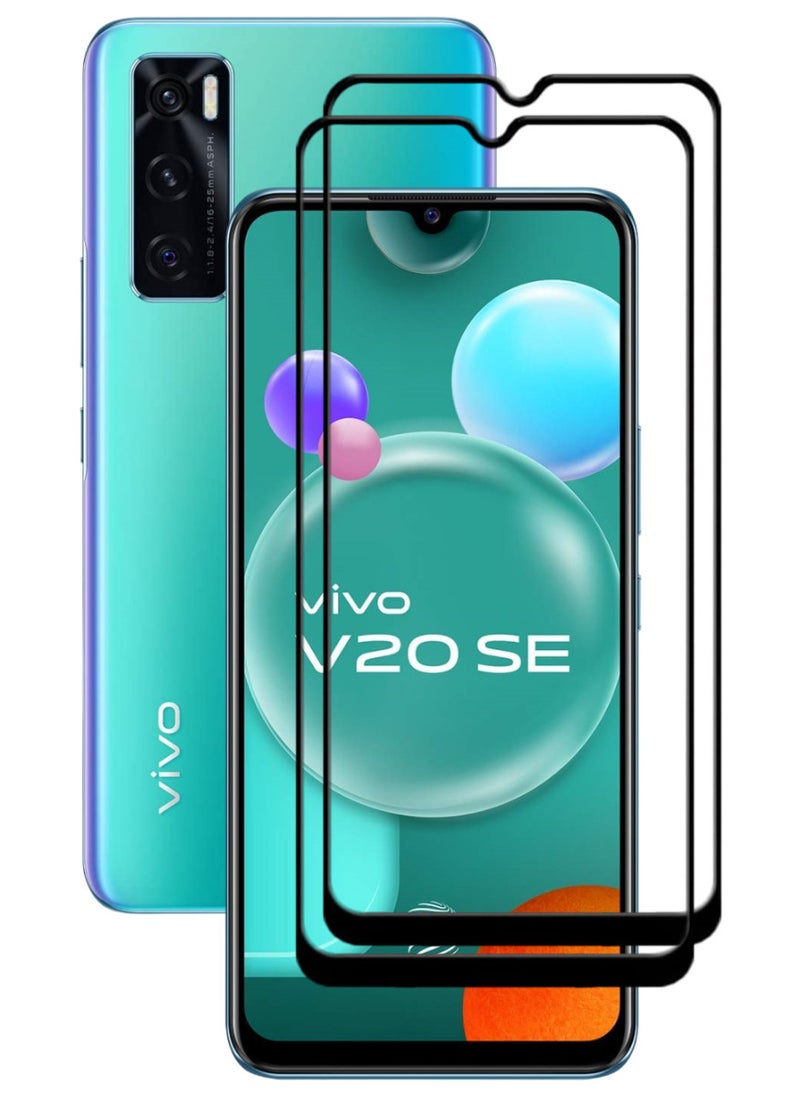 ACLIX 2 Pieces Antistatic ESD Dustproof Premium Quality High Definition Tempered Glass Screen Protector Designed For vivo V20 SE - Image 1