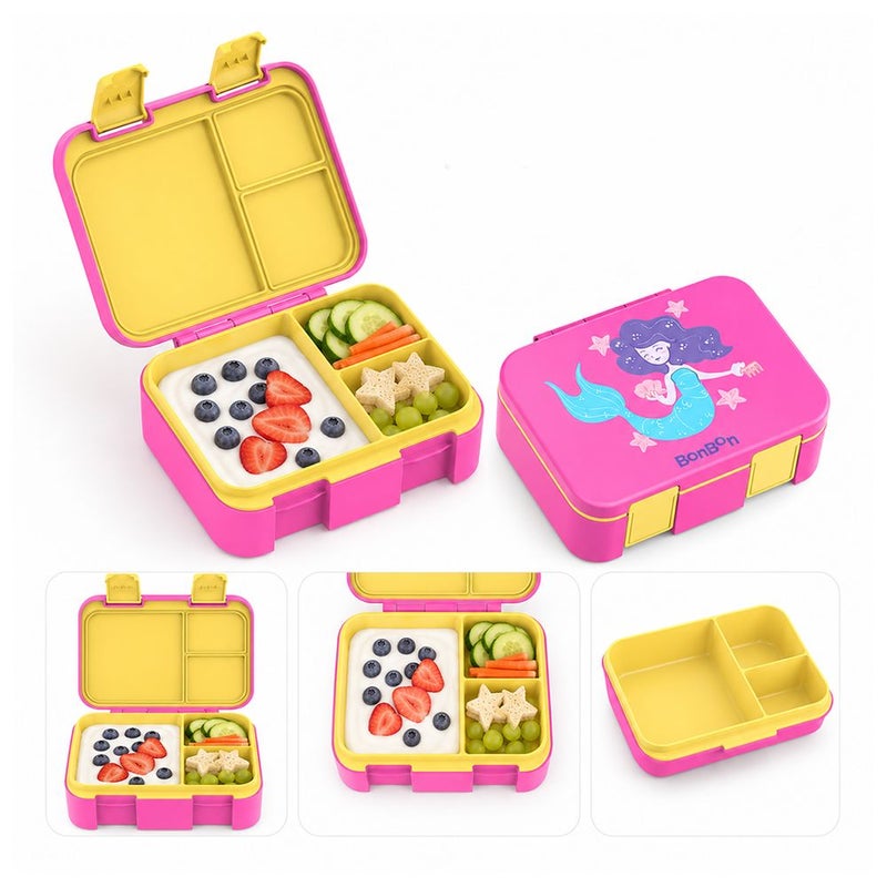 Bonbon - 3 Compartments Lunchbox - Mermaid - Image 2