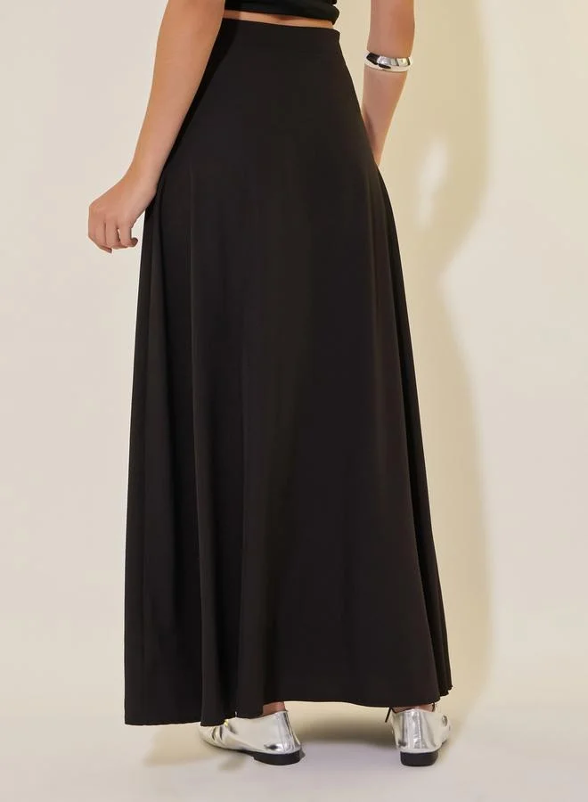 Take Two Embellished A-Line Maxi Skirt