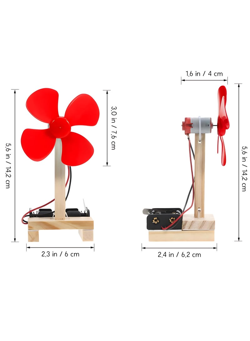 ALMiHomi DIY Electric Fan Science Project Kit for Students – Simple Electric Circuit with DC Motor | STEM Educational Toy for School Science Fair - Image 3