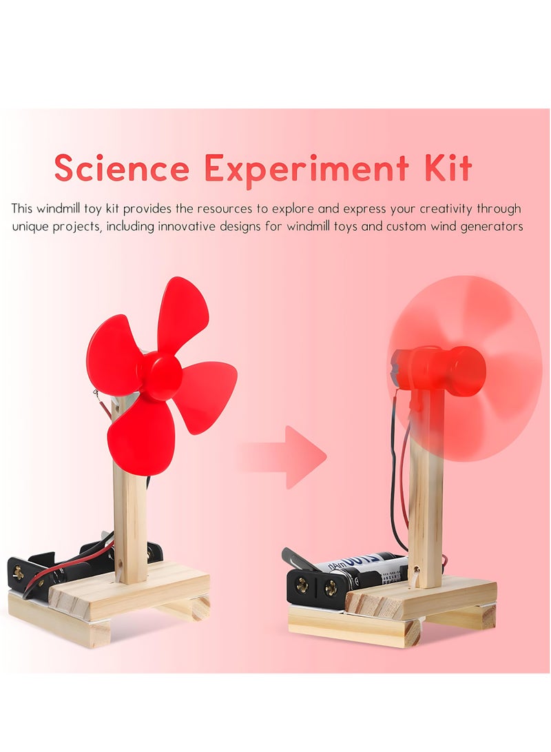 ALMiHomi DIY Electric Fan Science Project Kit for Students – Simple Electric Circuit with DC Motor | STEM Educational Toy for School Science Fair - Image 2