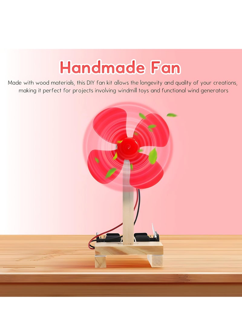 ALMiHomi DIY Electric Fan Science Project Kit for Students – Simple Electric Circuit with DC Motor | STEM Educational Toy for School Science Fair - Image 4