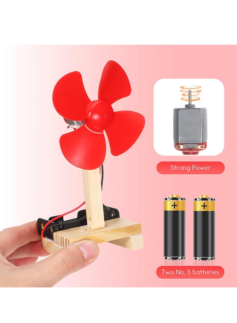 ALMiHomi DIY Electric Fan Science Project Kit for Students – Simple Electric Circuit with DC Motor | STEM Educational Toy for School Science Fair - Image 5